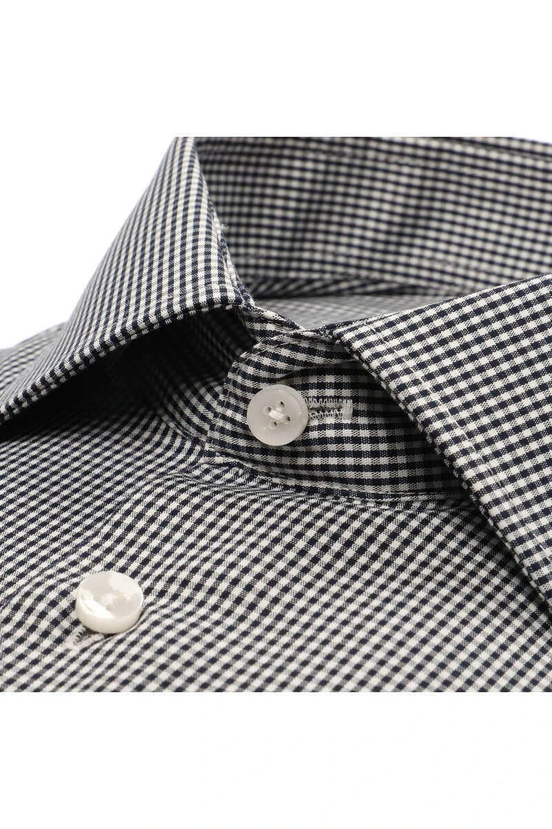 Seidensticker Regular Fit Hemd Marine/weiss, Kariert 2 Seidensticker Regular Fit Hemd Marine/weiss, Kariert – Bild 2