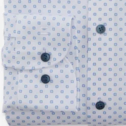 OLYMP Level Five 24/Seven Dynamic Flex Body Fit Jerseyhemd Weiss/blau, Gemustert -Angebote Pierre Cardin Store 2024 34 00 2 800