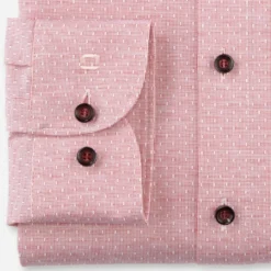 OLYMP Level Five 24/Seven Dynamic Flex Body Fit Jerseyhemd Rot, Gemustert 6 OLYMP Level Five 24/Seven Dynamic Flex Body Fit Jerseyhemd Rot, Gemustert -Angebote Pierre Cardin Store 2036 44 35 2 800