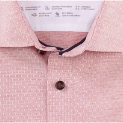 OLYMP Level Five 24/Seven Dynamic Flex Body Fit Jerseyhemd Rot, Gemustert 7 OLYMP Level Five 24/Seven Dynamic Flex Body Fit Jerseyhemd Rot, Gemustert -Angebote Pierre Cardin Store 2036 44 35 3 800