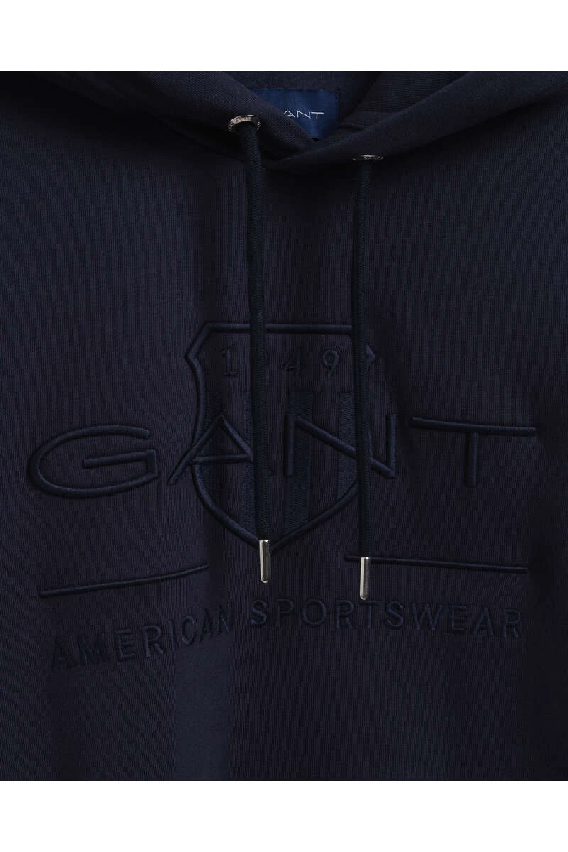 GANT Kapuzen Sweatshirtdunkelblau 2 GANT Kapuzen Sweatshirtdunkelblau – Bild 2