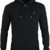 GANT Regular Fit Sweatjacke Mit Kapuze Zip Schwarz