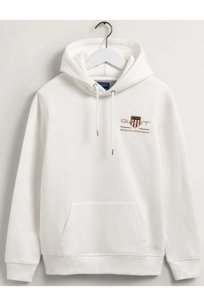 GANT Kapuzen Sweatshirtweiss 1 GANT Kapuzen Sweatshirtweiss