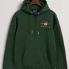GANT Kapuzen Sweatshirtdunkelgrün