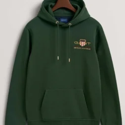 GANT Kapuzen Sweatshirtdunkelgrün