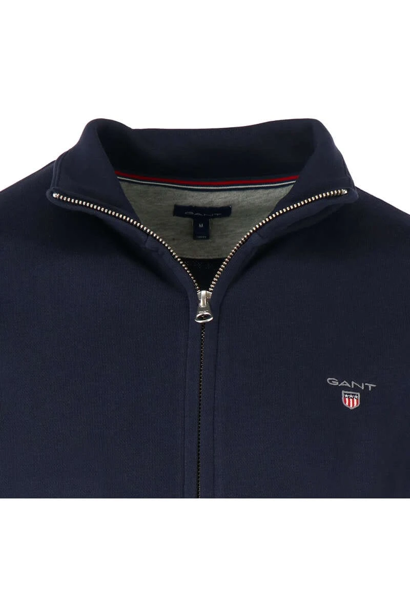 GANT Regular Fit CardiganZip Nachtblau 2 GANT Regular Fit CardiganZip Nachtblau – Bild 2