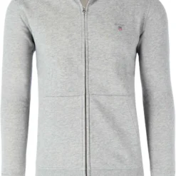 GANT Regular Fit CardiganZip Grau