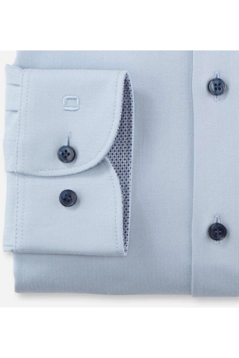OLYMP Level Five 24/Seven Dynamic Flex Body Fit Hemd Hellblau, Strukturiert 3 OLYMP Level Five 24/Seven Dynamic Flex Body Fit Hemd Hellblau, Strukturiert – Bild 3