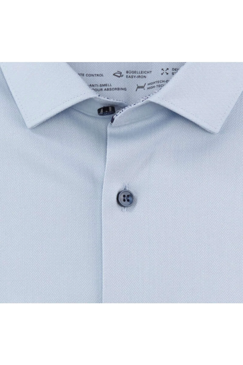 OLYMP Level Five 24/Seven Dynamic Flex Body Fit Hemd Hellblau, Strukturiert 4 OLYMP Level Five 24/Seven Dynamic Flex Body Fit Hemd Hellblau, Strukturiert – Bild 4