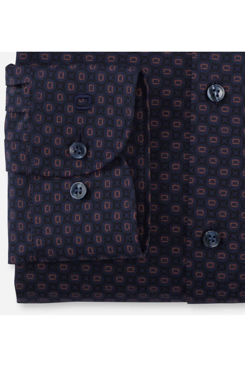 OLYMP Level Five 24/Seven Dynamic Flex Body Fit Hemd Blau/rot, Gemustert 3 OLYMP Level Five 24/Seven Dynamic Flex Body Fit Hemd Blau/rot, Gemustert – Bild 3