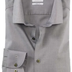 OLYMP Level Five Body Fit Hemd Oliv, Faux-uni