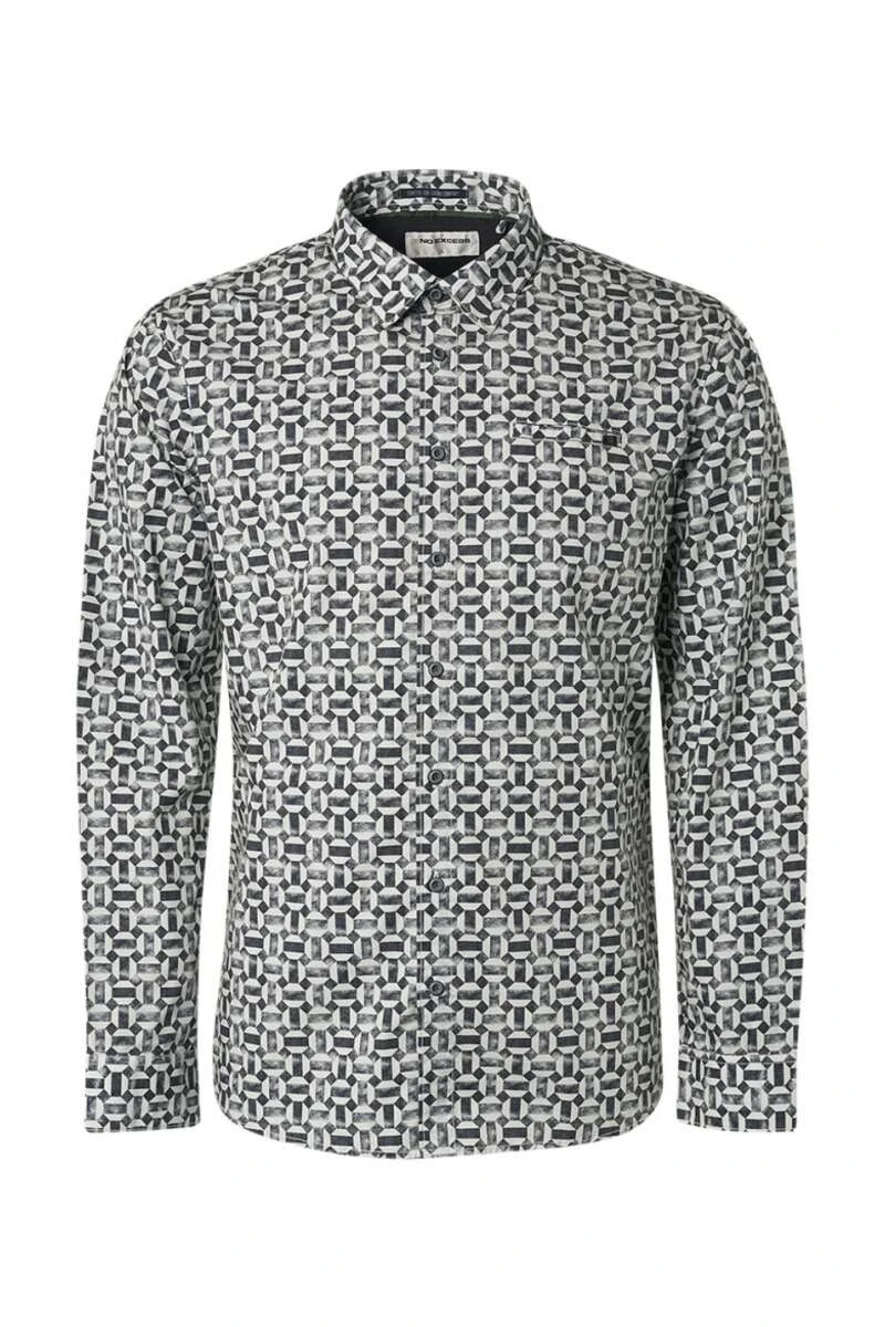 No-Excess No Excess Modern Fit Hemd Grün/schwarz, Gemustert 1 No-Excess No Excess Modern Fit Hemd Grün/schwarz, Gemustert