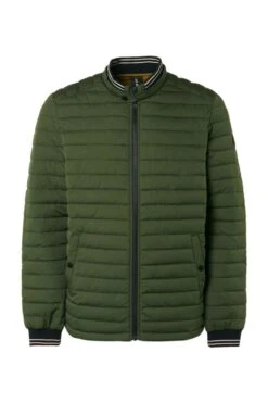 No-Excess No Excess Regular Fit Herren Steppjacke Zip Grün