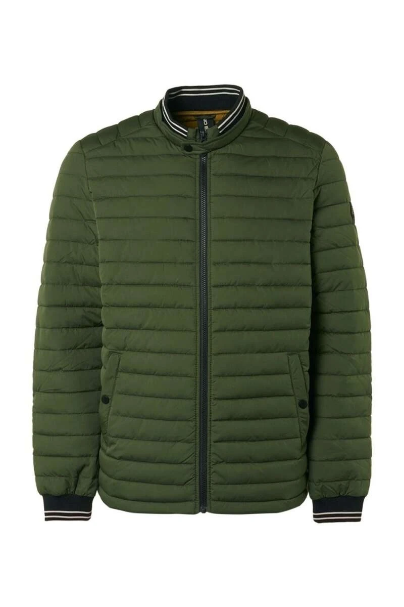 No-Excess No Excess Regular Fit Herren Steppjacke Zip Grün 1 No-Excess No Excess Regular Fit Herren Steppjacke Zip Grün