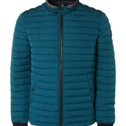 No-Excess No Excess Regular Fit Herren Steppjacke Zip Blau