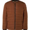 No-Excess No Excess Regular Fit Herren Steppjacke Zip Braun