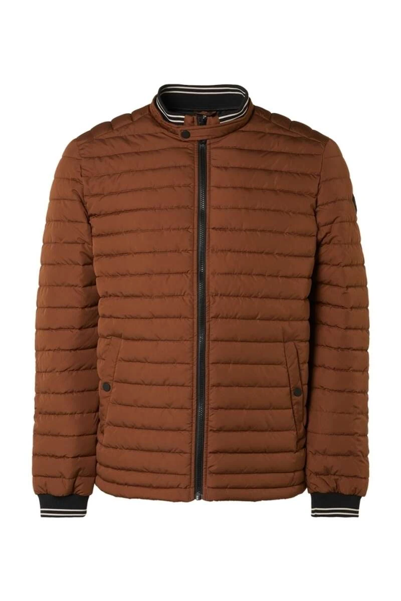 No-Excess No Excess Regular Fit Herren Steppjacke Zip Braun 1 No-Excess No Excess Regular Fit Herren Steppjacke Zip Braun
