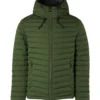 No-Excess No Excess Regular Fit Herren Steppjacke Kapuze Grün