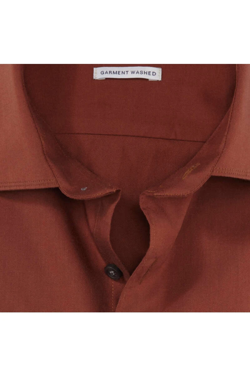 OLYMP Level Five Body Fit Hemd Rotbraun, Einfarbig 4 OLYMP Level Five Body Fit Hemd Rotbraun, Einfarbig – Bild 4