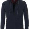 Redmond Casual Regular Fit Sweatjacke Mit Kapuze Zip Blau