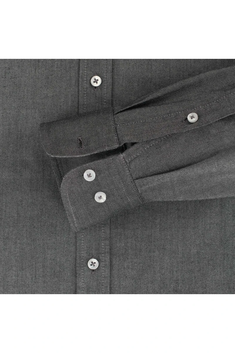 Redmond Casual Regular Fit Hemd Schwarz, Faux-uni 3 Redmond Casual Regular Fit Hemd Schwarz, Faux-uni – Bild 3