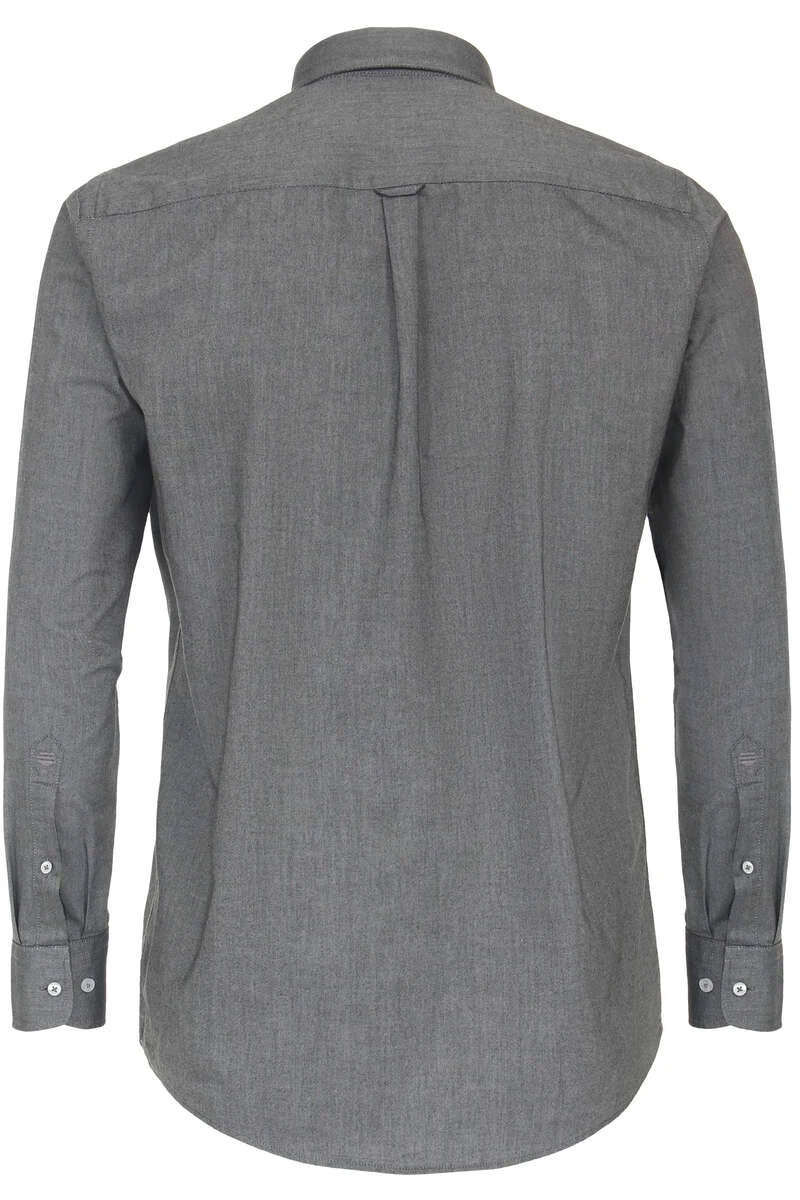 Redmond Casual Regular Fit Hemd Schwarz, Faux-uni 4 Redmond Casual Regular Fit Hemd Schwarz, Faux-uni – Bild 4