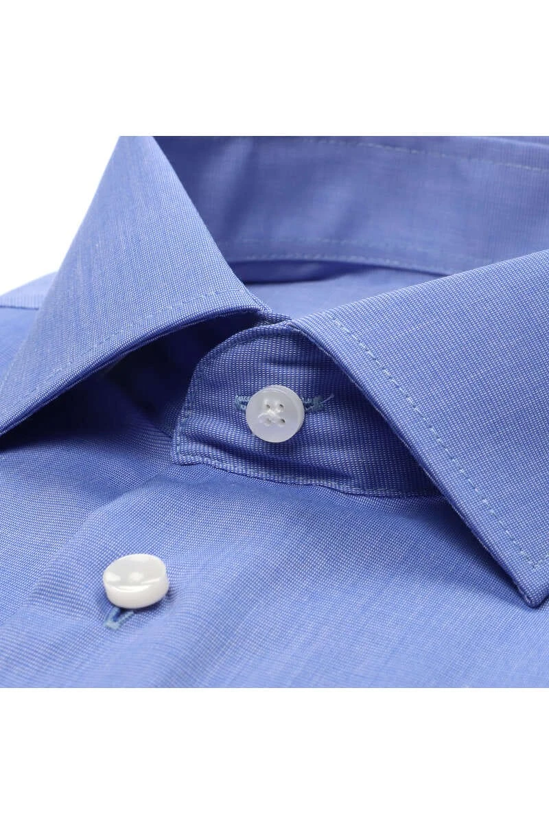 Seidensticker Tailored Hemd Mittelblau, Einfarbig 2 Seidensticker Tailored Hemd Mittelblau, Einfarbig – Bild 2