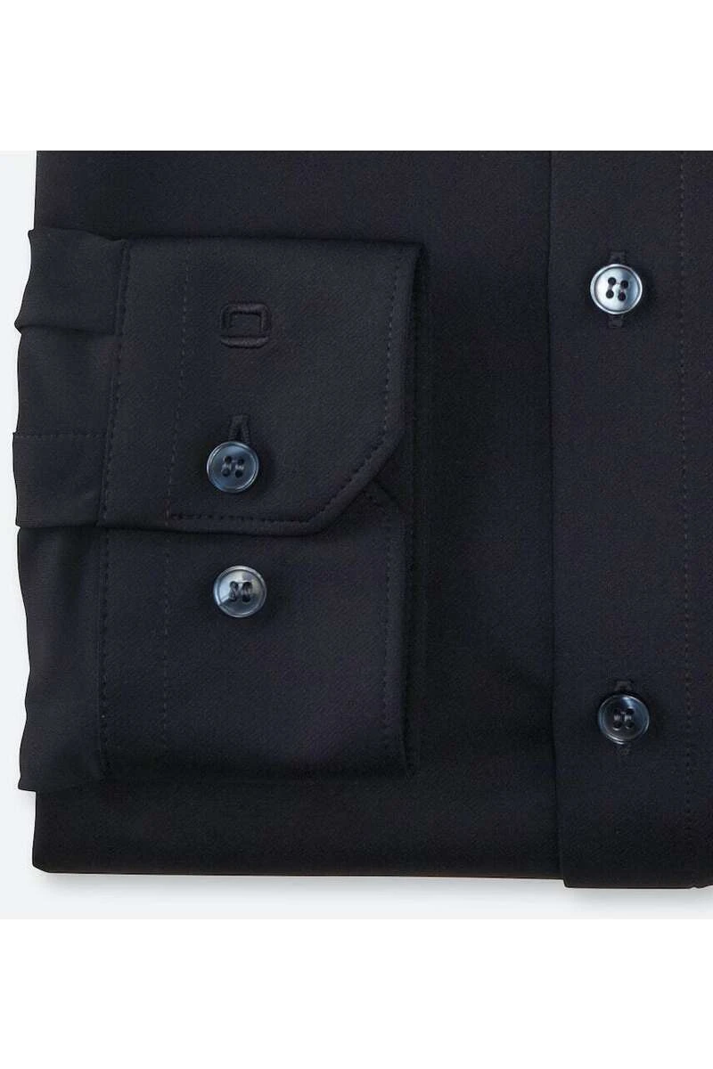 OLYMP No. Six Dynamic Flex Super Slim Jerseyhemd Marine, Einfarbig 4 OLYMP No. Six Dynamic Flex Super Slim Jerseyhemd Marine, Einfarbig – Bild 4