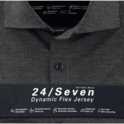 OLYMP No. Six Super Slim Jerseyhemd Schwarz/grau, Gestreift 9 OLYMP No. Six Super Slim Jerseyhemd Schwarz/grau, Gestreift -Angebote Pierre Cardin Store 2516 14 68 3 800