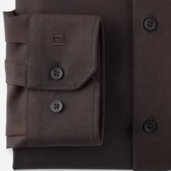 OLYMP No. Six 24/Seven Dynamic Flex Super Slim Jerseyhemd Braun, Einfarbig 6 OLYMP No. Six 24/Seven Dynamic Flex Super Slim Jerseyhemd Braun, Einfarbig -Angebote Pierre Cardin Store 2526 24 28 2 800