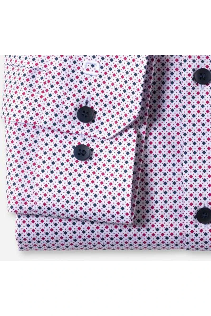 OLYMP No. Six Super Slim Hemd Fuchsia, Gemustert 3 OLYMP No. Six Super Slim Hemd Fuchsia, Gemustert – Bild 3