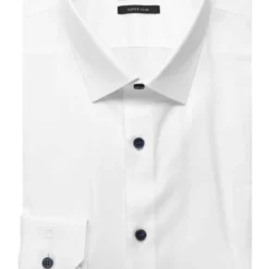 OLYMP No. Six Super Slim Hemd Weiss, Faux-uni