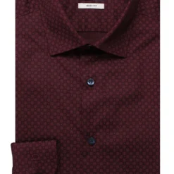 OLYMP Level Five Body Fit Hemd Granat, Gemustert