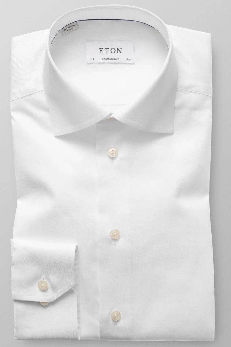 ETON Contemporary Fit Hemd Weiss, Einfarbig 1 ETON Contemporary Fit Hemd Weiss, Einfarbig