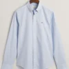 GANT Slim Fit Hemd Hellblau, Einfarbig