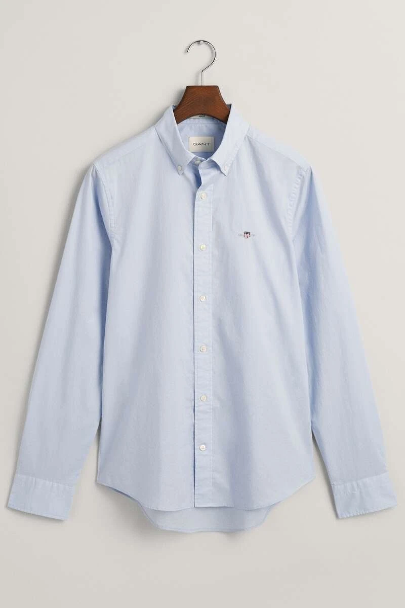 GANT Slim Fit Hemd Hellblau, Einfarbig 1 GANT Slim Fit Hemd Hellblau, Einfarbig
