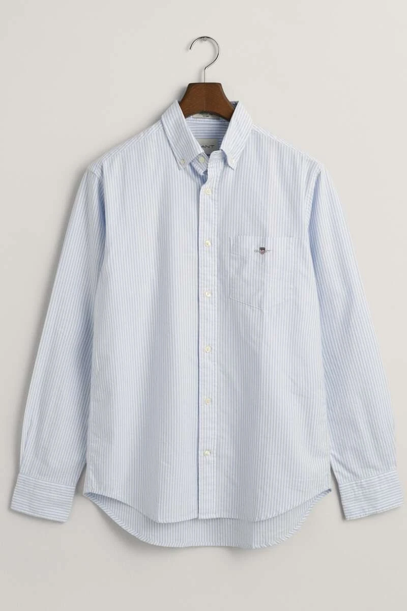 GANT Regular Fit Hemd Hellblau, Gestreift 1 GANT Regular Fit Hemd Hellblau, Gestreift