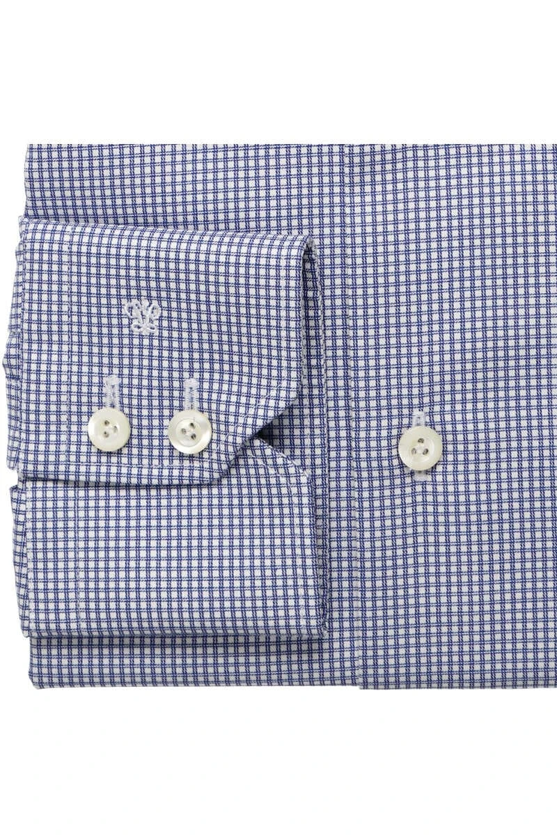 Van Laack Meisterwerk Slim Fit Hemd Royalblau/weiss, Kariert 3 Van Laack Meisterwerk Slim Fit Hemd Royalblau/weiss, Kariert – Bild 3