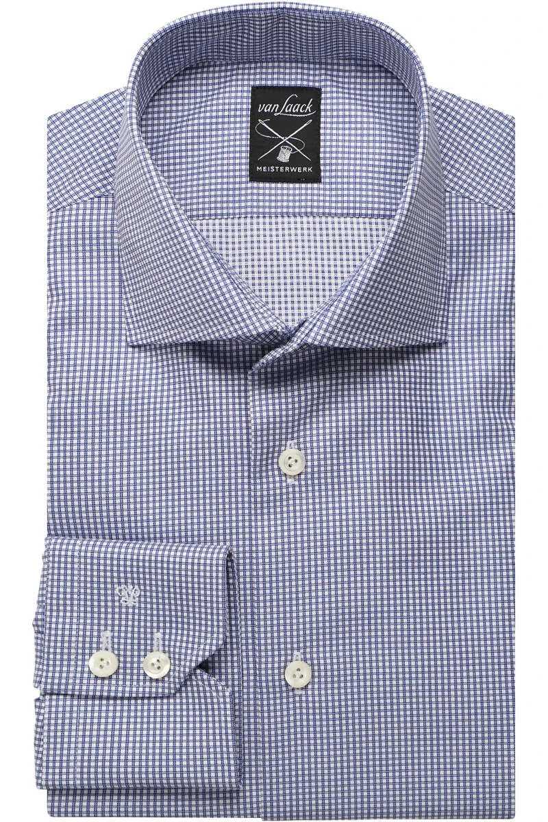 Van Laack Meisterwerk Slim Fit Hemd Royalblau/weiss, Kariert 1 Van Laack Meisterwerk Slim Fit Hemd Royalblau/weiss, Kariert