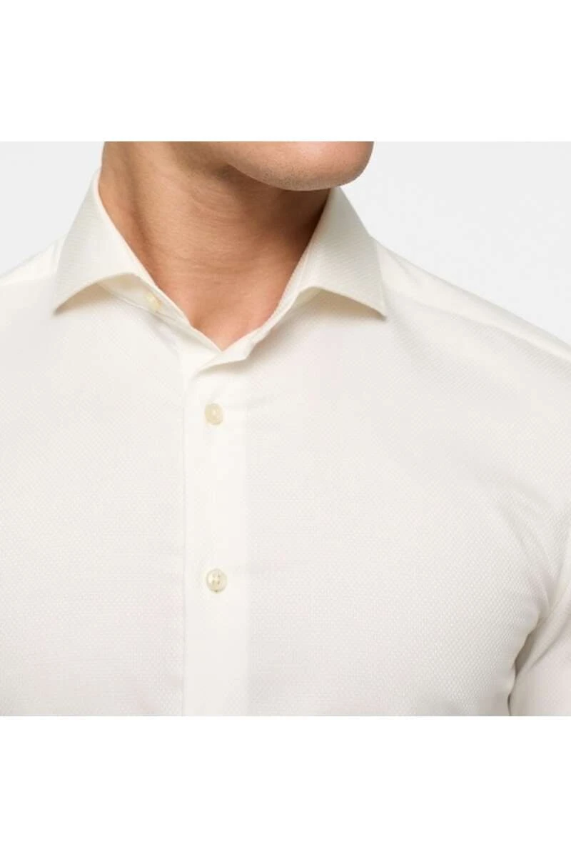 ETERNA Slim Fit Hemd Beige, Strukturiert 2 ETERNA Slim Fit Hemd Beige, Strukturiert – Bild 2