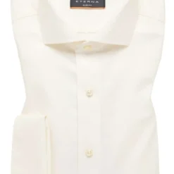 ETERNA Slim Fit Hemd Beige, Strukturiert