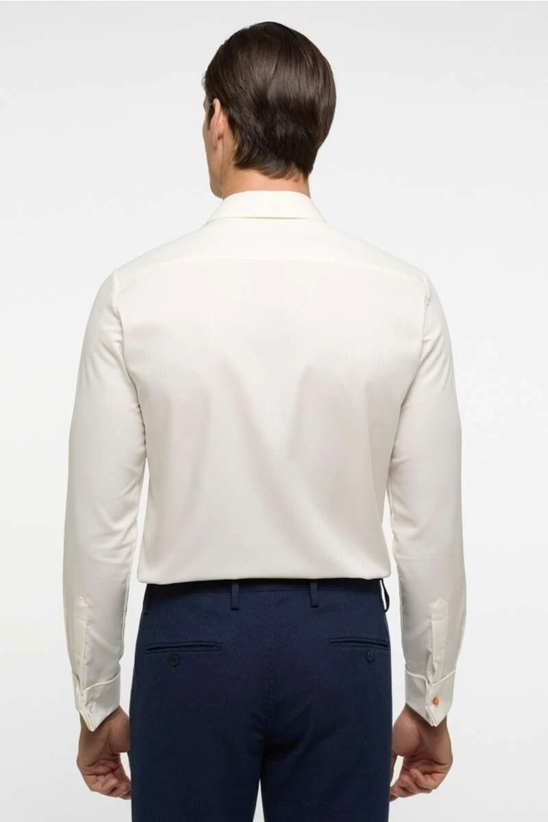 ETERNA Slim Fit Hemd Beige, Strukturiert 6 ETERNA Slim Fit Hemd Beige, Strukturiert – Bild 6
