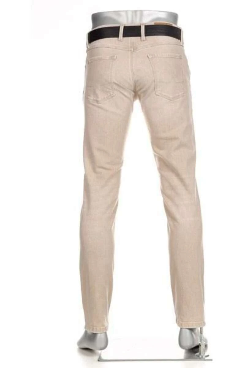 Alberto Robin Tapered Fit Herren Jeans Beige 4 Alberto Robin Tapered Fit Herren Jeans Beige – Bild 4