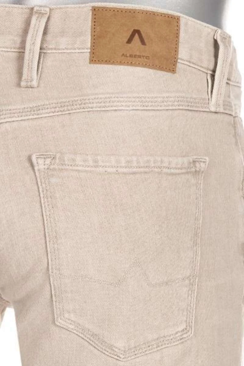 Alberto Robin Tapered Fit Herren Jeans Beige 5 Alberto Robin Tapered Fit Herren Jeans Beige – Bild 5