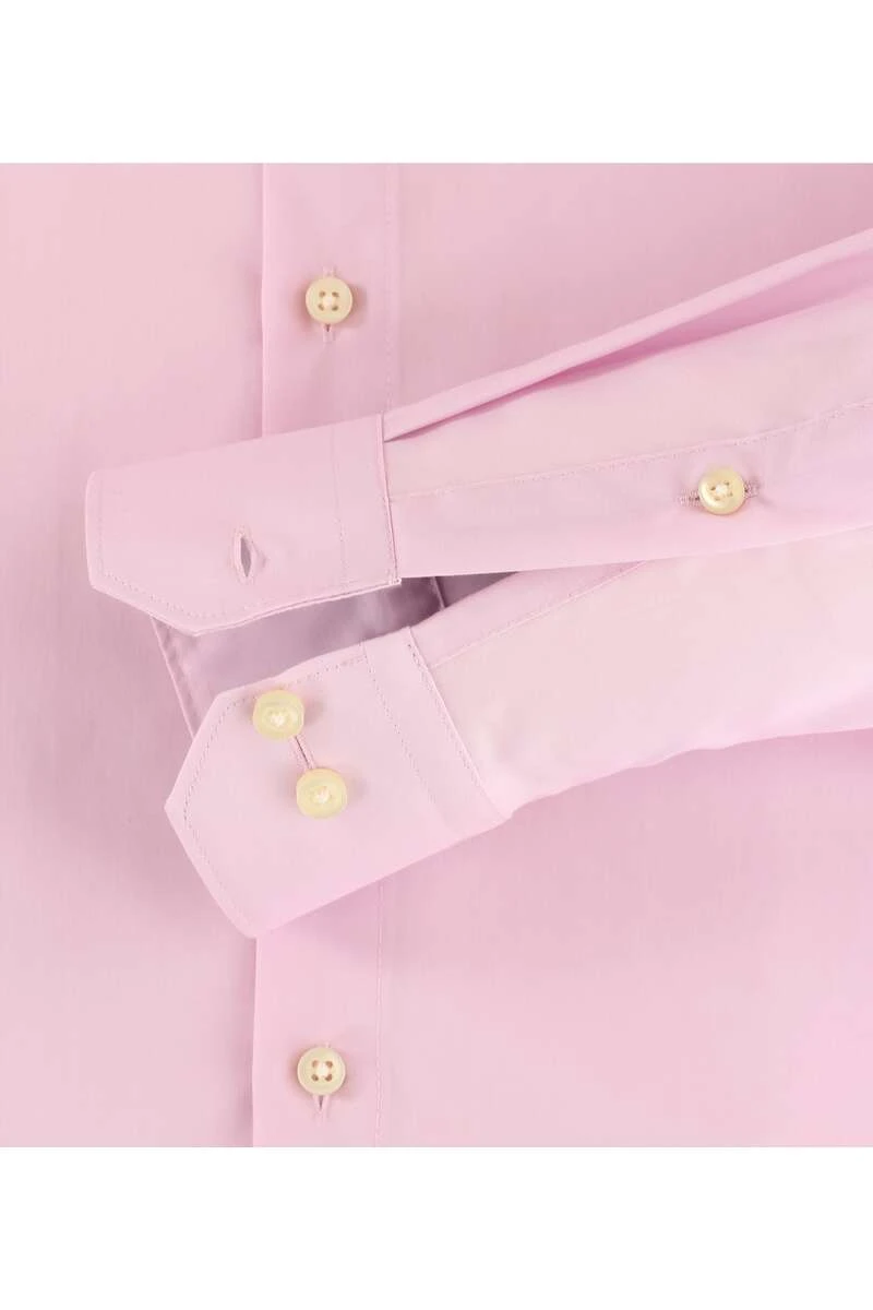 Redmond Slim Fit Hemd Rosa, Einfarbig 5 Redmond Slim Fit Hemd Rosa, Einfarbig – Bild 5