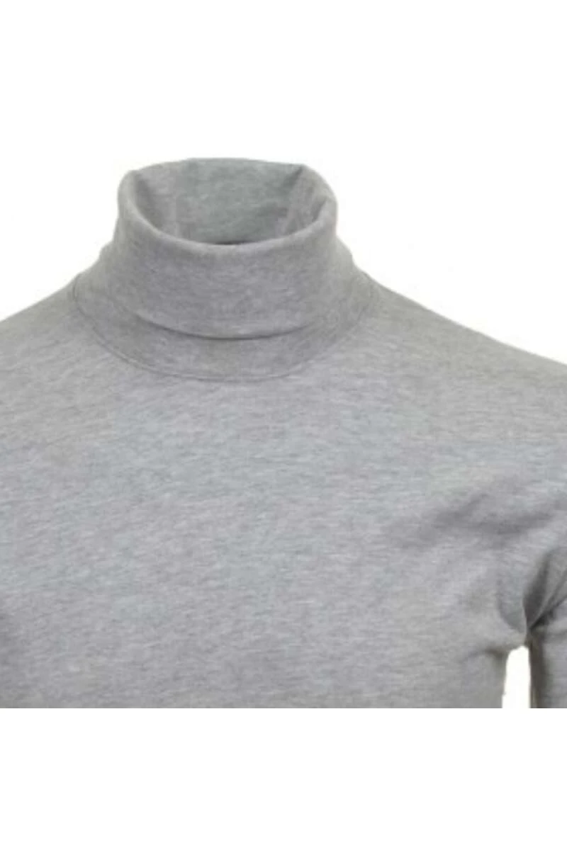 RAGMAN Regular Fit Herren Rollkragenshirt Grau 2 RAGMAN Regular Fit Herren Rollkragenshirt Grau – Bild 2