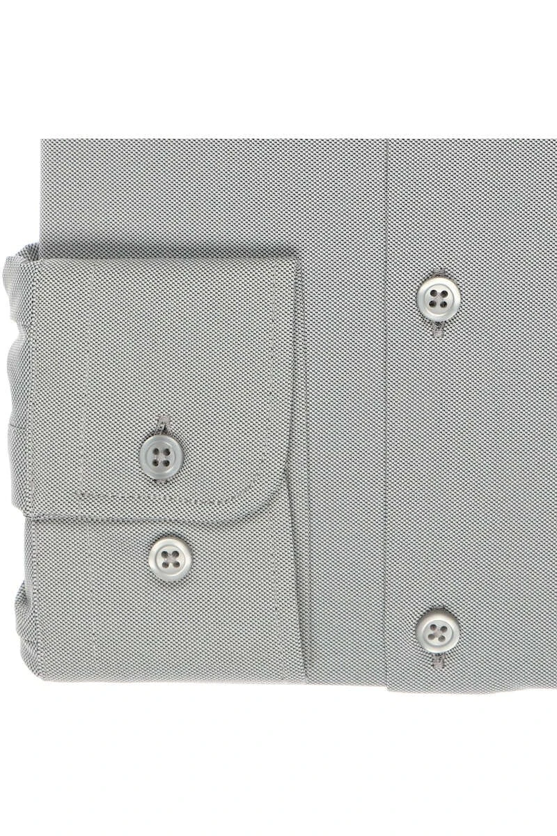 Pure Functional Slim Fit Jerseyhemd Grau, Einfarbig 3 Pure Functional Slim Fit Jerseyhemd Grau, Einfarbig – Bild 3