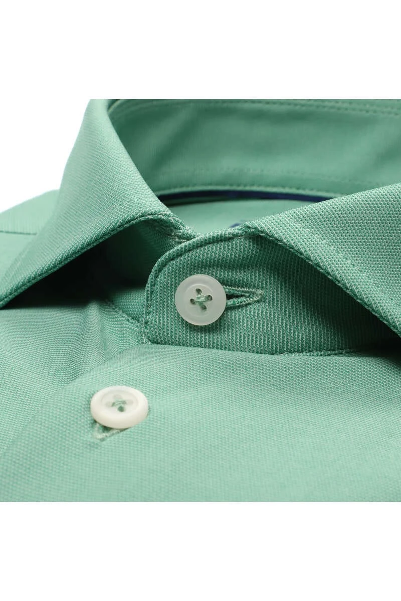 Pure Functional Slim Fit Jerseyhemd Hellgrün, Einfarbig 2 Pure Functional Slim Fit Jerseyhemd Hellgrün, Einfarbig – Bild 2