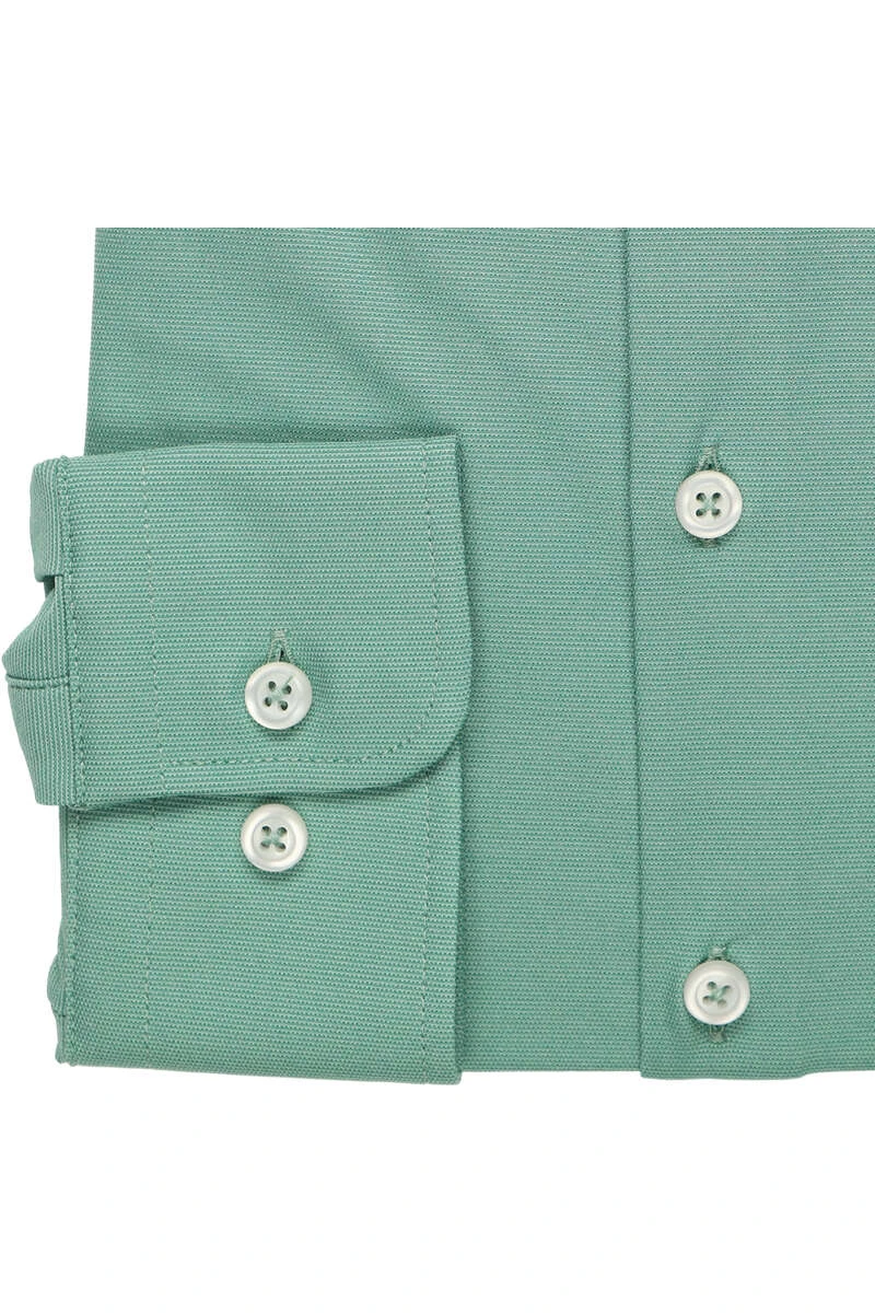 Pure Functional Slim Fit Jerseyhemd Hellgrün, Einfarbig 3 Pure Functional Slim Fit Jerseyhemd Hellgrün, Einfarbig – Bild 3