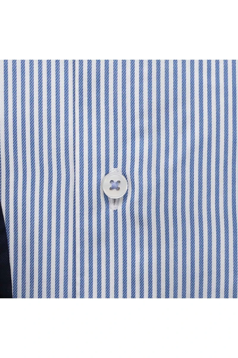 ETERNA Comfort Fit Hemd Blau, Gestreift 4 ETERNA Comfort Fit Hemd Blau, Gestreift – Bild 4